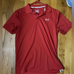 Under Amour Red collared shirt size small